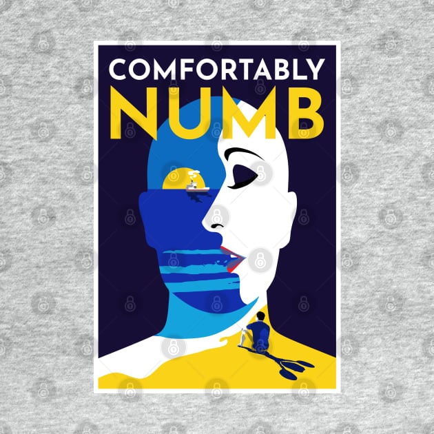 Comfortably Numb Colorful Flat Pink Floyd by TKsuited